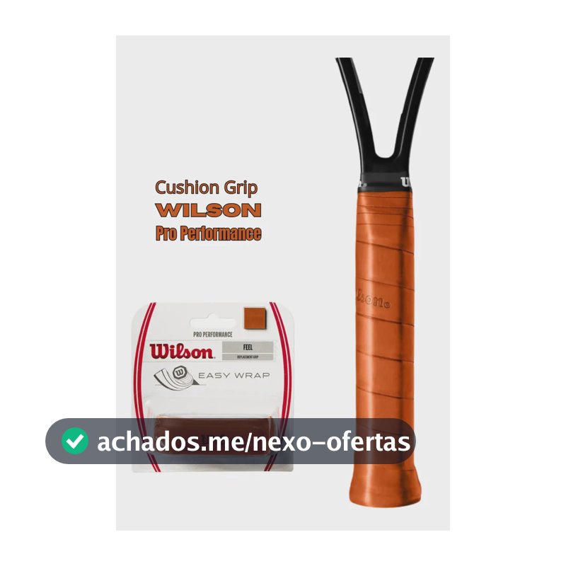 Cushion Grip Wilson Pro Performance Feel Raquete Tênis - Uni Cor Marrom