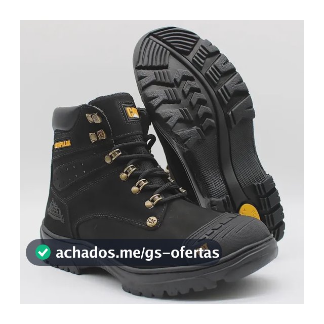 Bota Botina Caterpillar Original Couro Biqueira Coturno