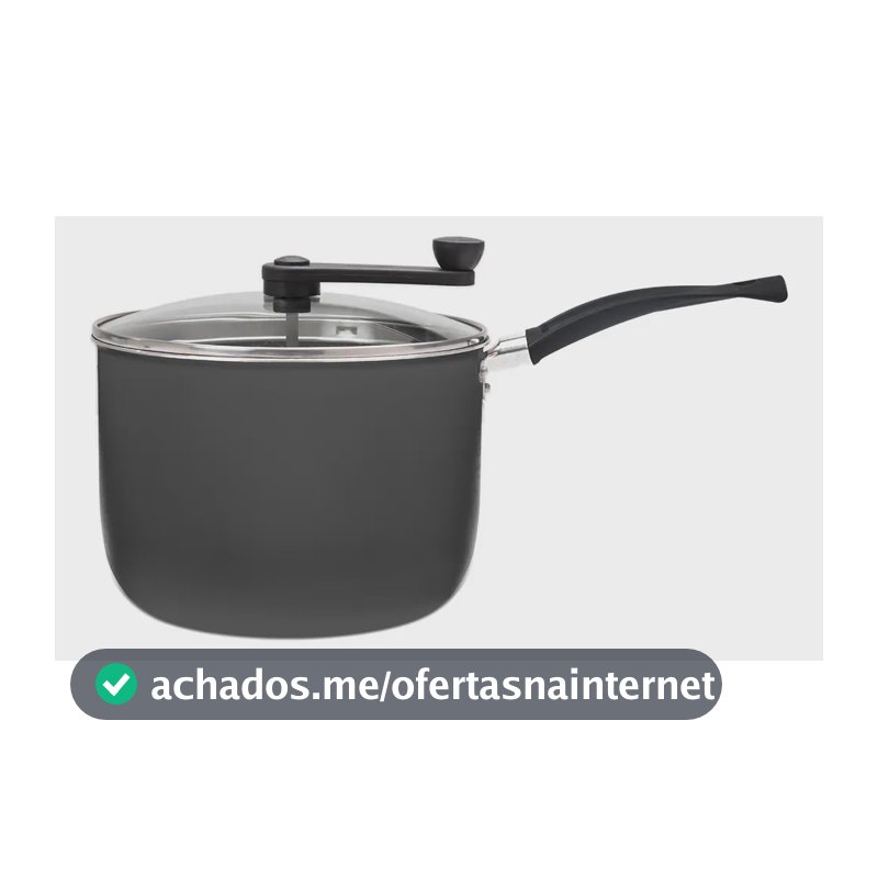 Pipoqueira Brinox Ceramic Life Rainbow Ø20cm 4,2 L Grafite