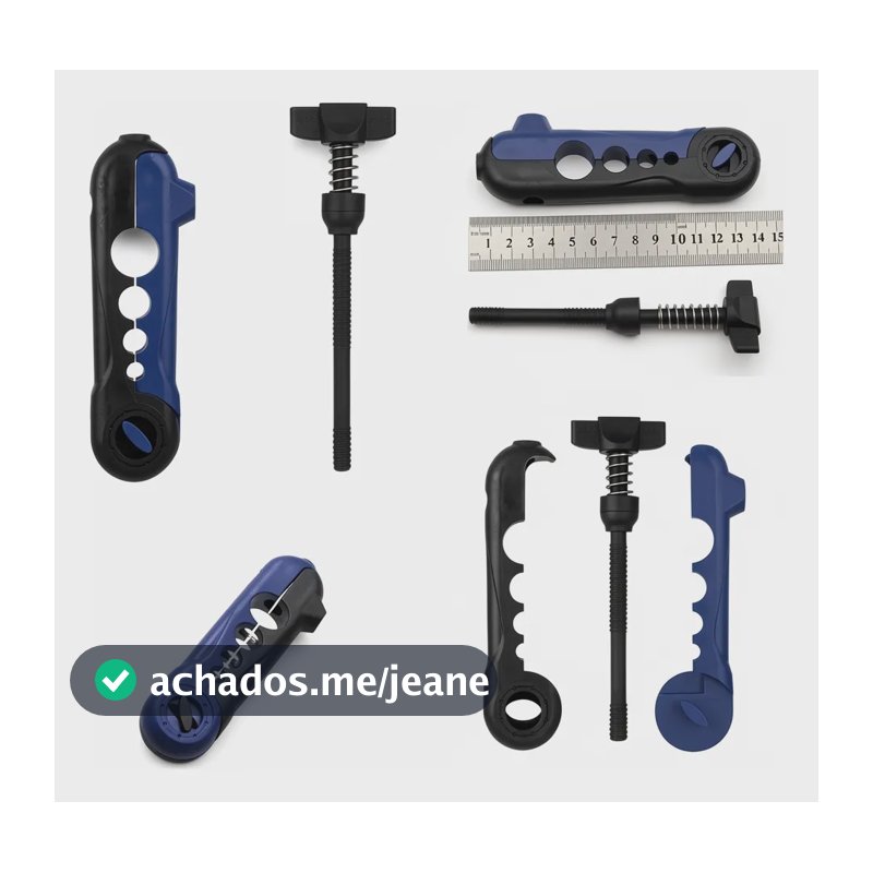 Suporte Portátil P/ Enrolar Linha Pesca Molinete Carretilha Azul Direito/esquerdo