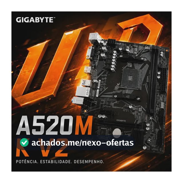 Placa mãe Gigabyte Ultra Durable A520M K V2