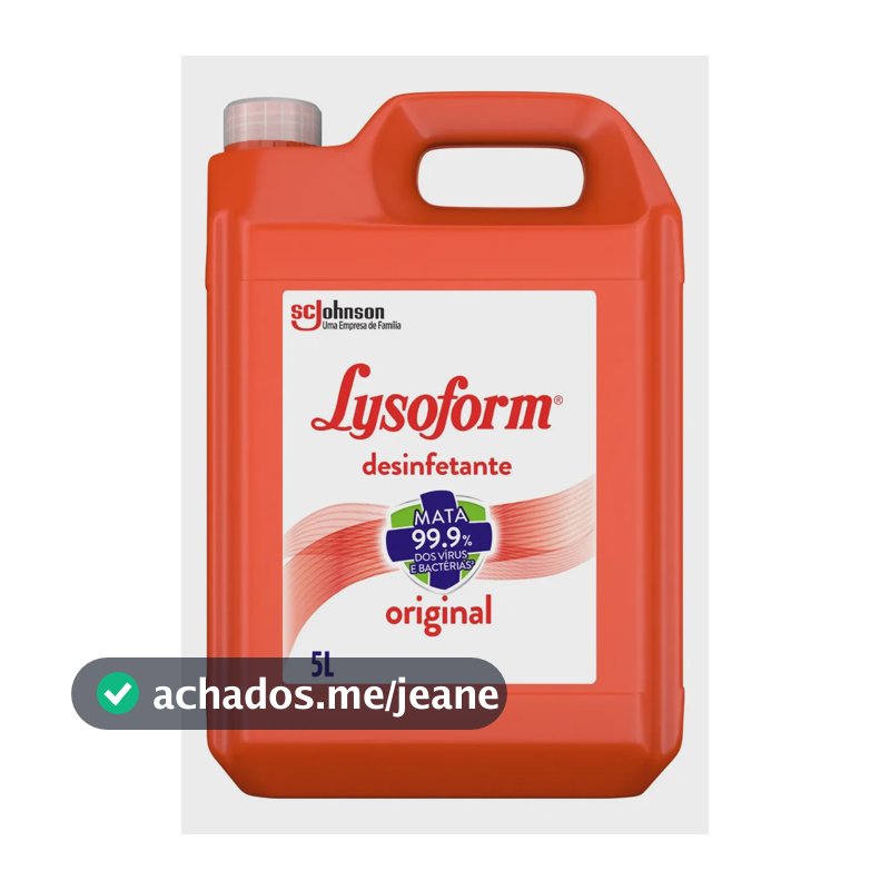 Desinfetante 5L Lysoform Líquido Original Desinfetante Casa para Limpeza Pesada