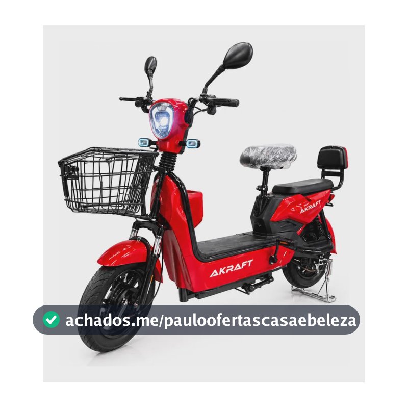 Scooter Elétrica 50km Autonomia Econômica Sem Cnh - 32km/h Vermelho