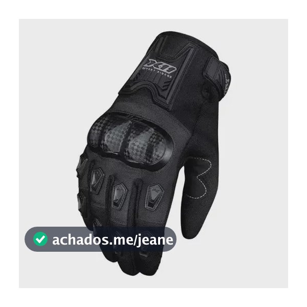 Luva Proteção X11 Blackout 2 Masculina Preta Loja Tamanho GG