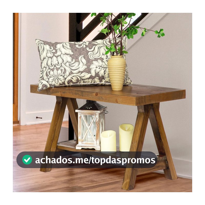 Bench Wnutrees Farmhouse Wood Rustic W/ Storage Indoor