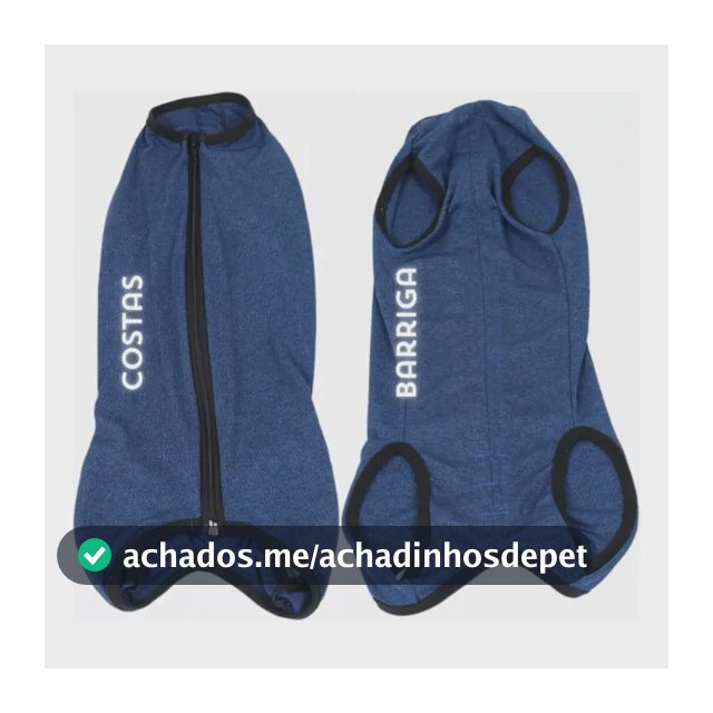 Roupa Protetora Pós Cirúrgica Pet Macho Femea Tam. 00 Ao 10