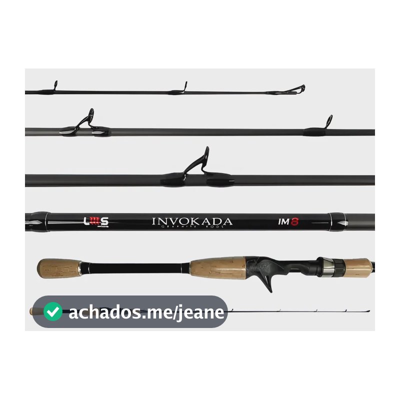 Vara Invokada Lumis Im8 (1,74m) 4-8lbs - Inteiriça Preto