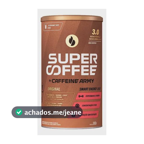 Suplemento En Pó Caffeine Army Supercoffee - Sabor Original X 380g