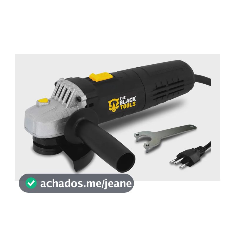 Esmerilhadeira Lixadeira Angular 4.1/2 750w Cor Preto Frequência 60hz 220v BTA750 The Black Tools