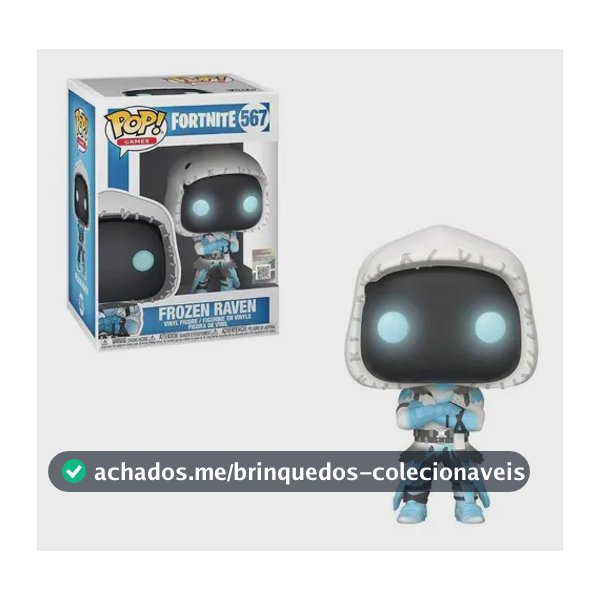 Boneco Funko Pop Fortnite Frozen Raven 10cm Vinil