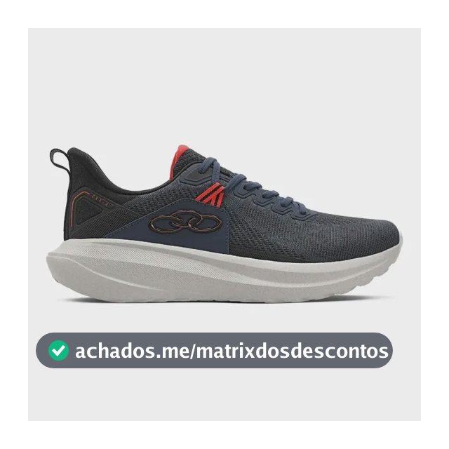 Tênis De Caminhada Masculino Zex 2 Olympikus Petroleo/preto Liso 41 Br