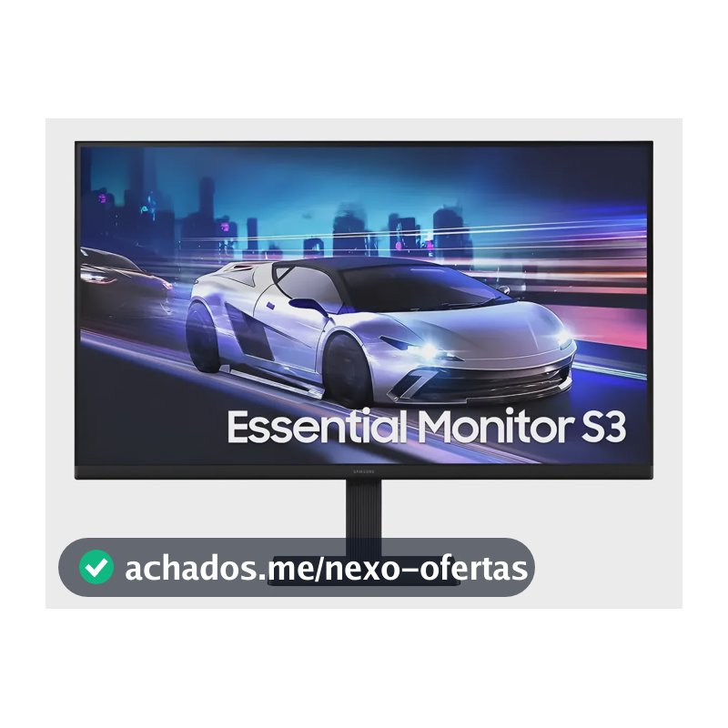 Monitor Samsung 27  S3 Full Hd Ips 120hz Hdmi Preto Preto 127/220v