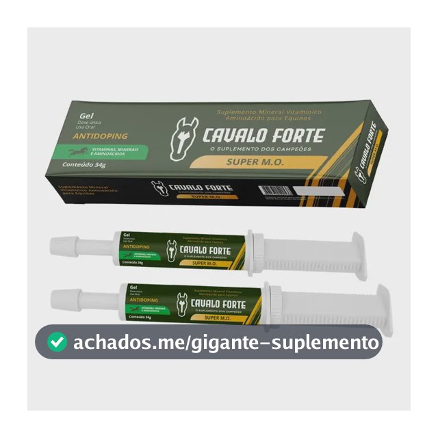 Pasta Mo Gel Cx Com 2 Seringas Suplemento Cavalo Forte Oral