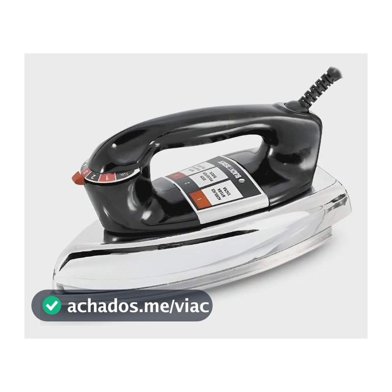 Ferro de Passar Roupa à Seco Black+Decker VFA1110XM6 Base de Alumínio