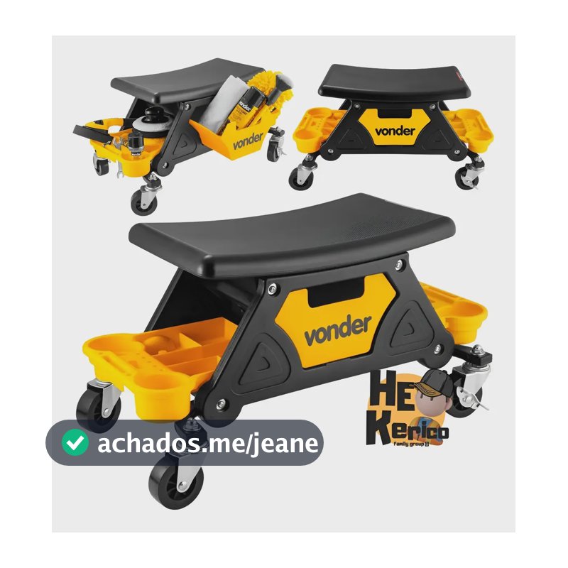 Carrinho Caixa Organiza Ferramentas Oficina Rodinha Auto Von Amarelo