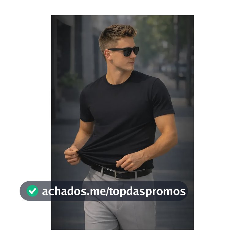 Camiseta Malha Peruana Masculina Premium Algodão Preto Sem Estampa Gg Liso