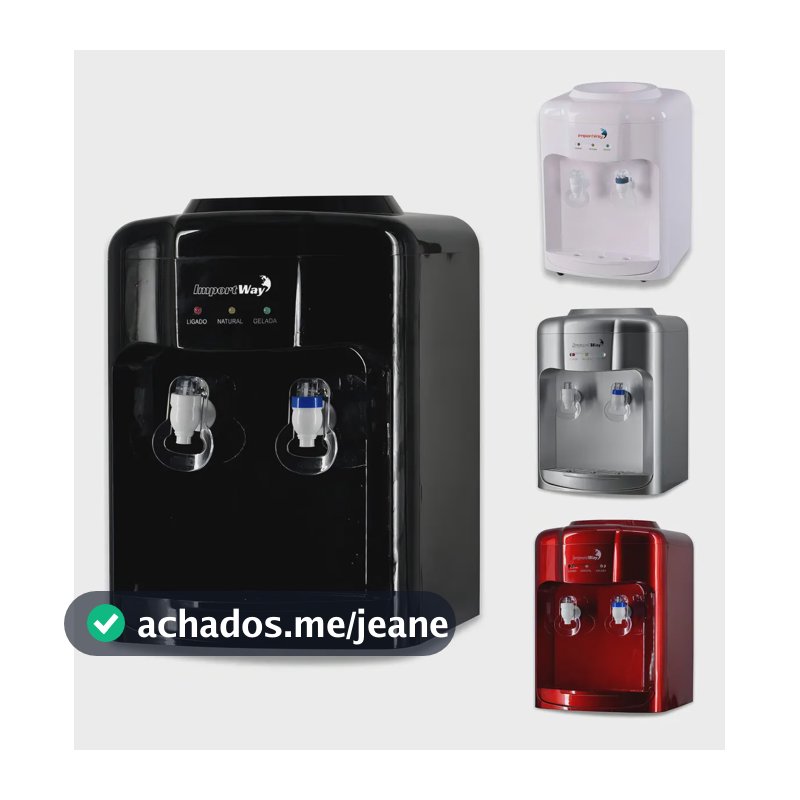 Bebedouro Refrigerador Dispenser De Água Gelada Para Galão 10l Ou 20l Preto