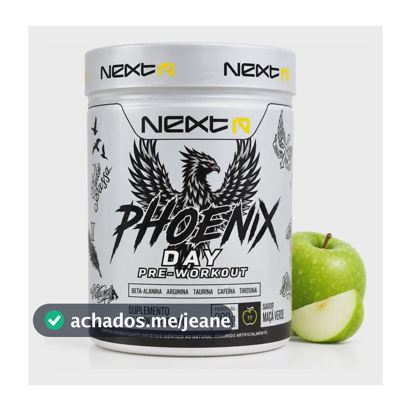 Pré-treino Next10 Phoenix Day 300g Sabor Maçã Verde Maçã Verde