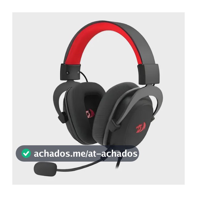Headset Gamer Redragon Zeus Lite Preto Drivers 53mm com Microfone Removível