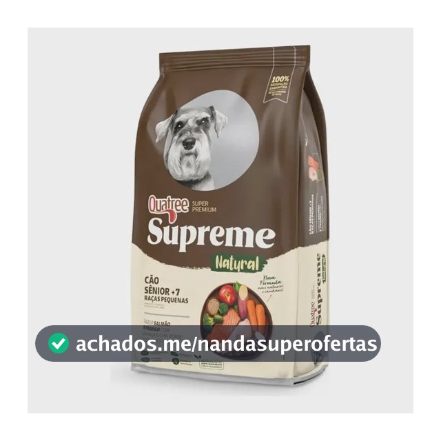Alimento Quatree Supreme Quatree Supreme Sênior +7 Porte Pequeno Salmão/frango 10,1kg Para Cão Senior De Raza Pequena
