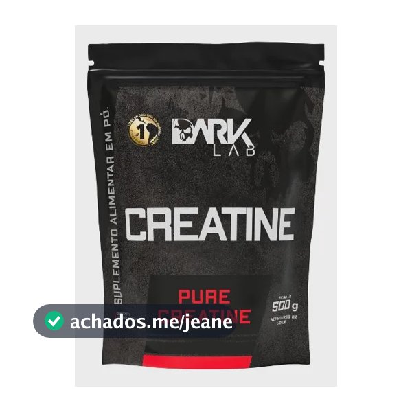Creatina Pura 500g Sem Sabor Suplemento Refil Dark Lab