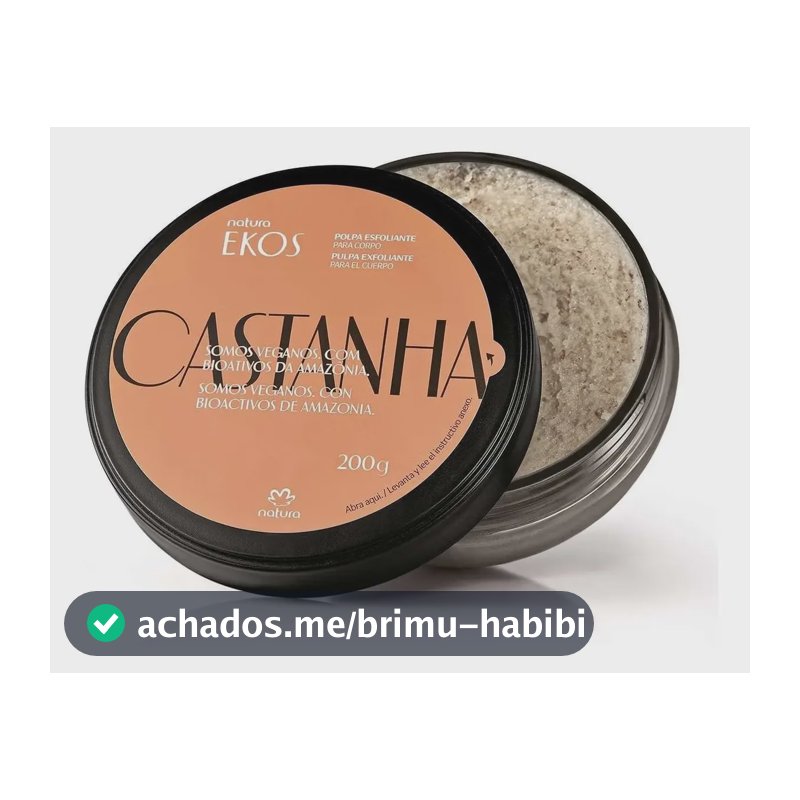Esfoliante de Castanha para o Corpo Ekos 200g em polpa