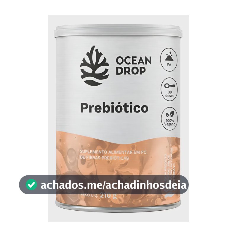 Prebiótico Ocean Drop Fibras Prebióticas Ágar Ágar Vegano Prebiotico 210g