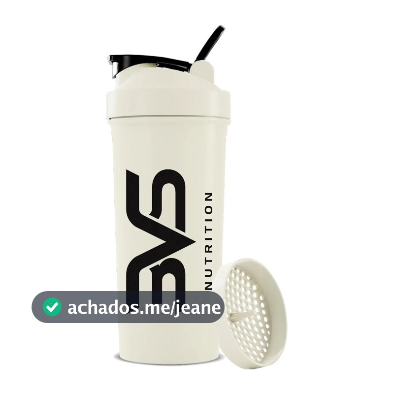 Coqueteleira / Shaker Branca - Academia 600ml - 3vs Nutrition