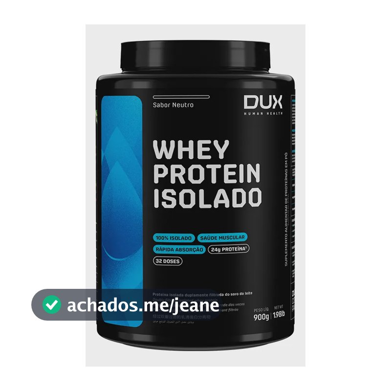 Whey Protein Isolado - Pote 900g Sabor Baunilha
