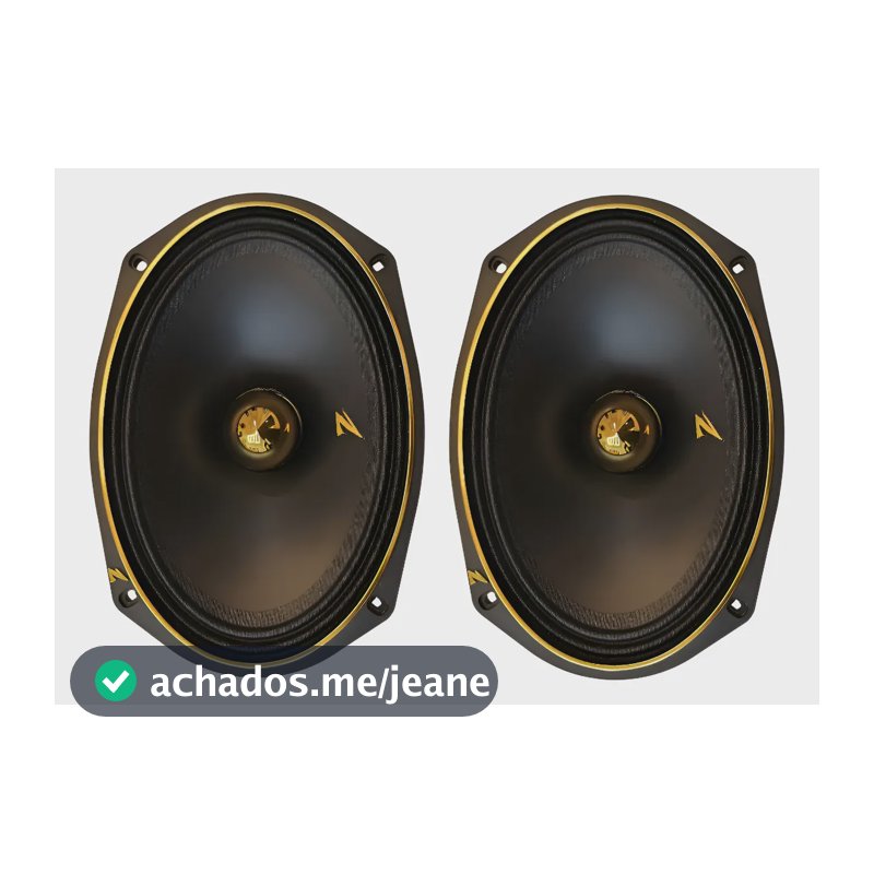 Par De Alto Falante Zetta Audio 6x9 340wrms Evo 8 Ohms Preto