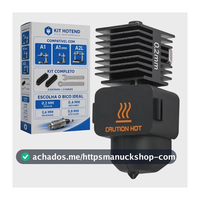Hotend Bico Aço Bambu Lab A1 Mini A1 0,2mm 0,4mm 0,6mm 0,8mm 0.2mm