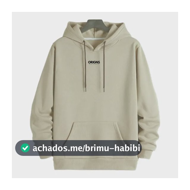 Blusa Moletom Canguru Masculino Bolso Capuz Preto Ou Bege