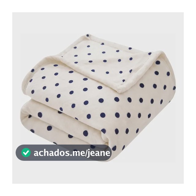 Coberta Manta Soft Casal Poa Grosso Microfibra Anti-alérgica