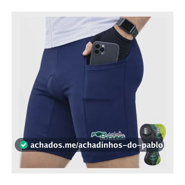 Bermuda Ciclismo Maculina Uv Forro Gel Short Bike New Top