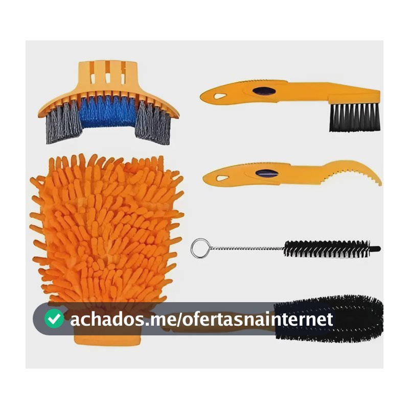 Kit Escovas de Limpeza para Bicicleta MTB e Speed Cylion 6 Peças
