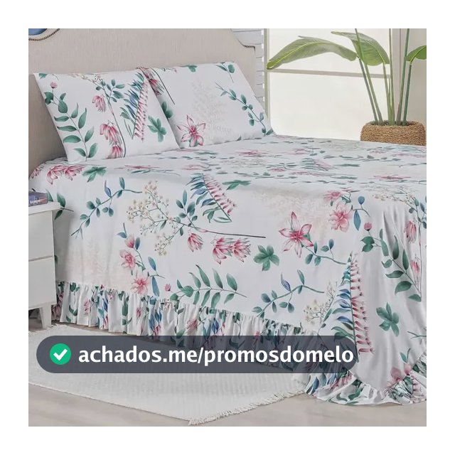 Colcha Premium King 3 Peças Percal 400 Fios Toque Macio
