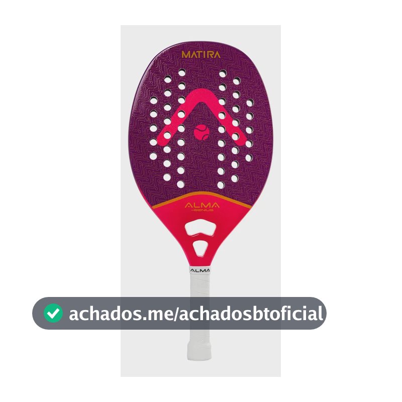 Raquete Beach Tennis Matira 1k Roxa E Rosa Alma Genius