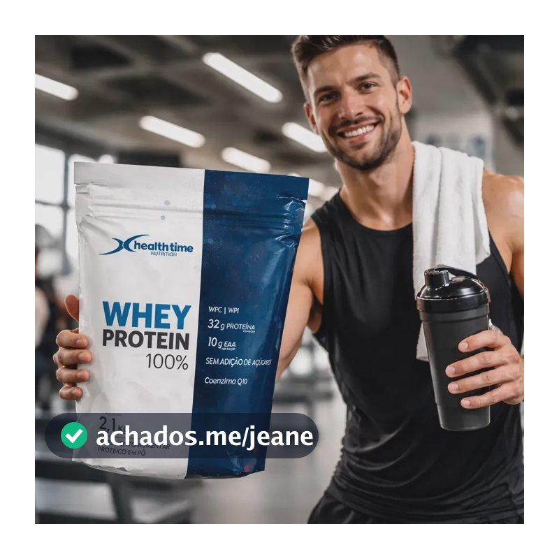 Whey Protein Isolado Health Time 2,1kg 32g Proteína Sabor Leite Ninho