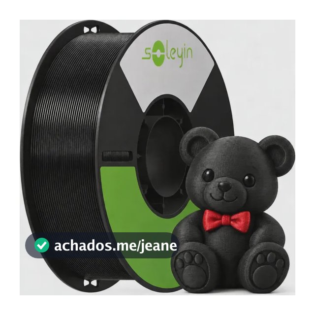 Creality Soleyin Petg Filamento 3d Para Impressora 1.75mm Preto