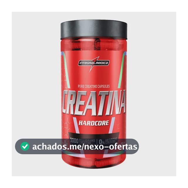 Creatina Integralmédica Hardcore em cápsula Sem sabor x 105g de 120 un