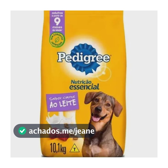 Ração Pedigree Adulto Nutrição Essencial Ao Leite 10kg