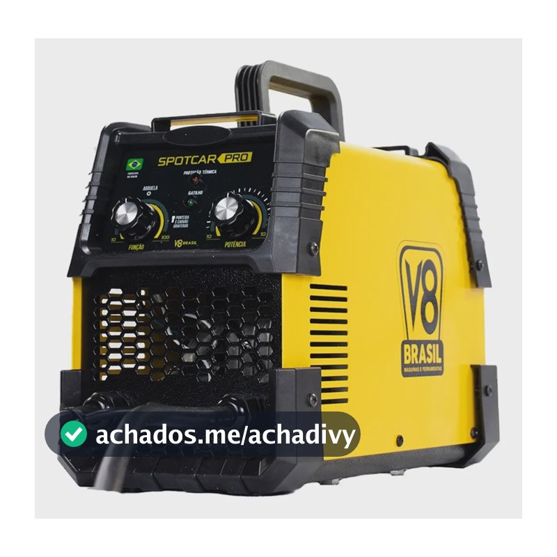 Repuxadeira Spotcar Pró 220v 60hz Monofásica - V8 Brasil Amarelo 220v