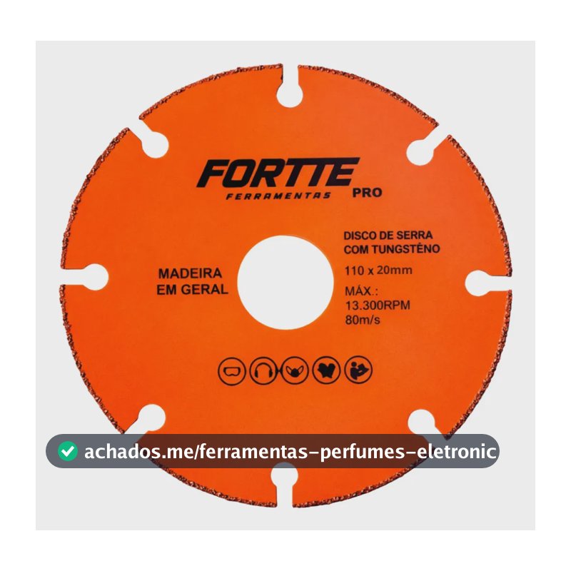 Disco Madeira Liga Tungstenio Serra Mármore P/ Makita Bosch