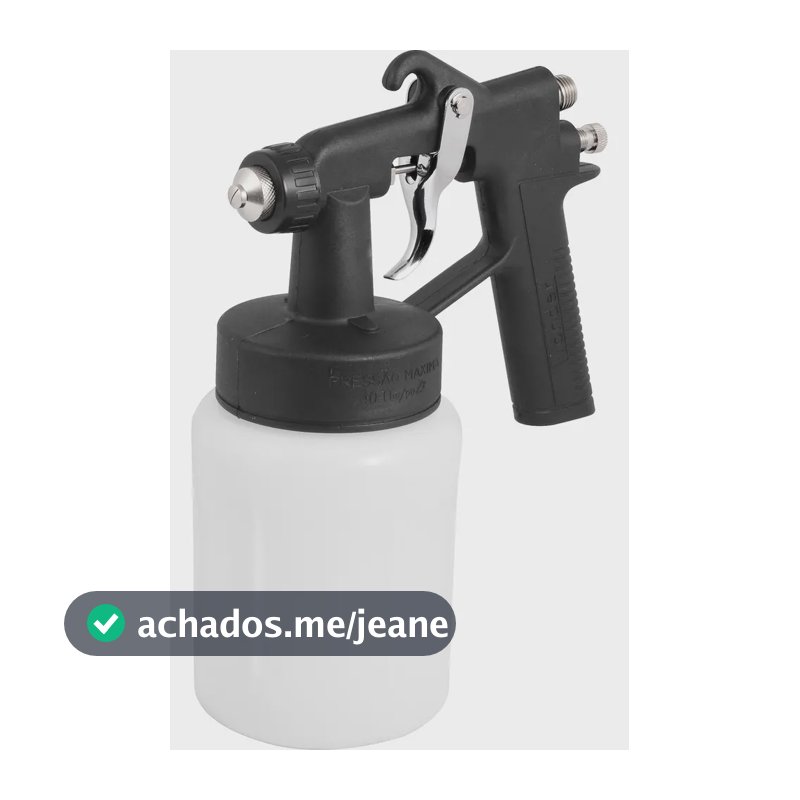 Pistola De Pintura C/ Caneca Plástica Ar Direto Ppv90 Vonder