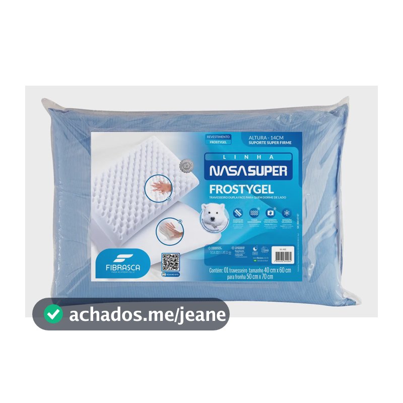 Travesseiro Massageador Frostygel Geladinho Fibrasca Azul