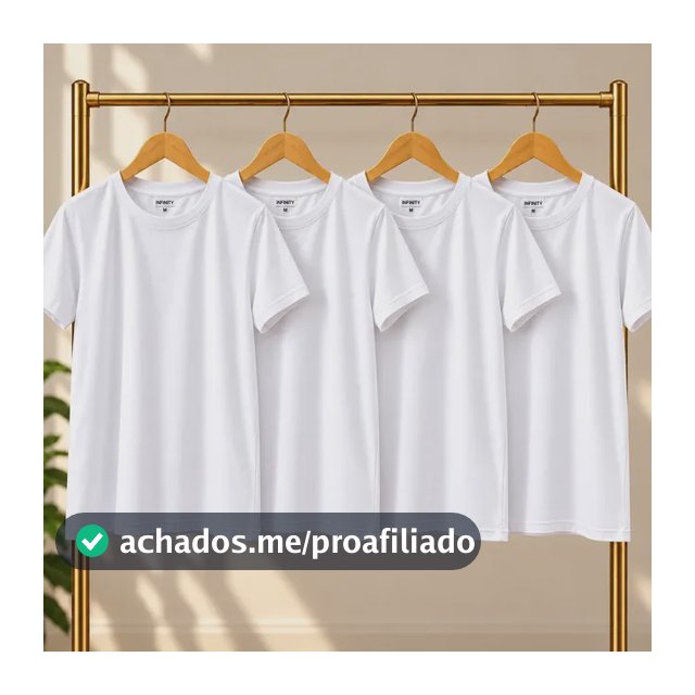 Kit 4 Camisetas Básicas Lisas 4 Pretas/lisa Liso P Lisa