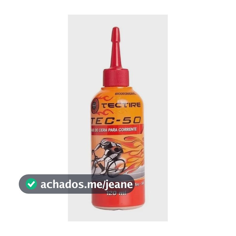 Cera Lubrificante Tectire TEC-50 para Corrente de Bicicleta 120ml