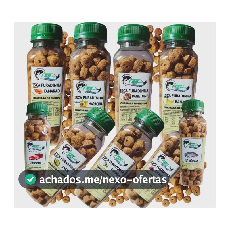 Ração de pesca Fsspesca Ração Furadinha P22 x 10 unidades x 120g