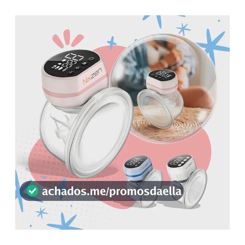 Bomba Materna Portátil Elétrica 24mm Sem Bpa Confortável Prático Bombinha de Tirar Leite Macio Garanta O Melhor Para Seu Bebê Não Precisa Segurar Ou Ficar Apertando Mãos Livres Elétrica Nixzen Rosa
