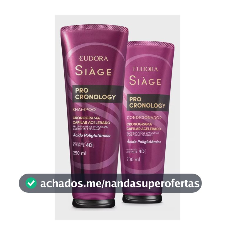 Combo Siàge Pro Cronology: Shampoo 250ml + Condicionador 200